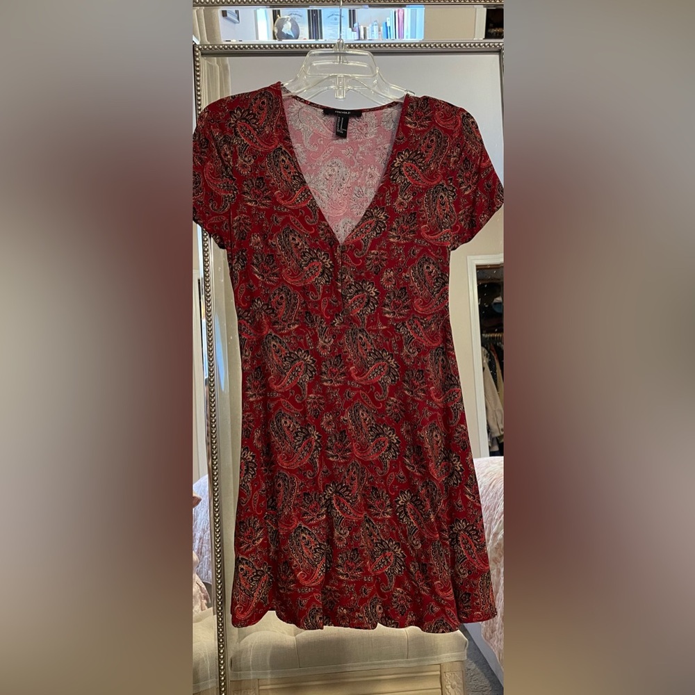 Forever 21 
Paisley Red Women's Mini Dress